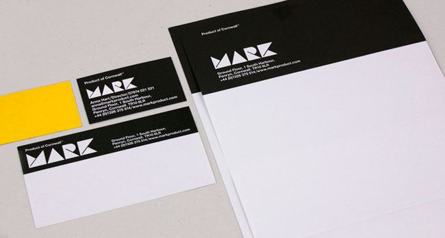 MARK stationery design