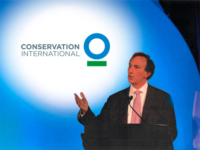 Conservation International podium