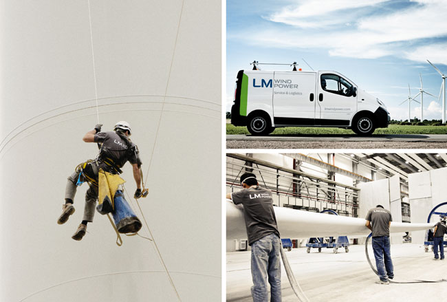 LM Wind Power brand identity